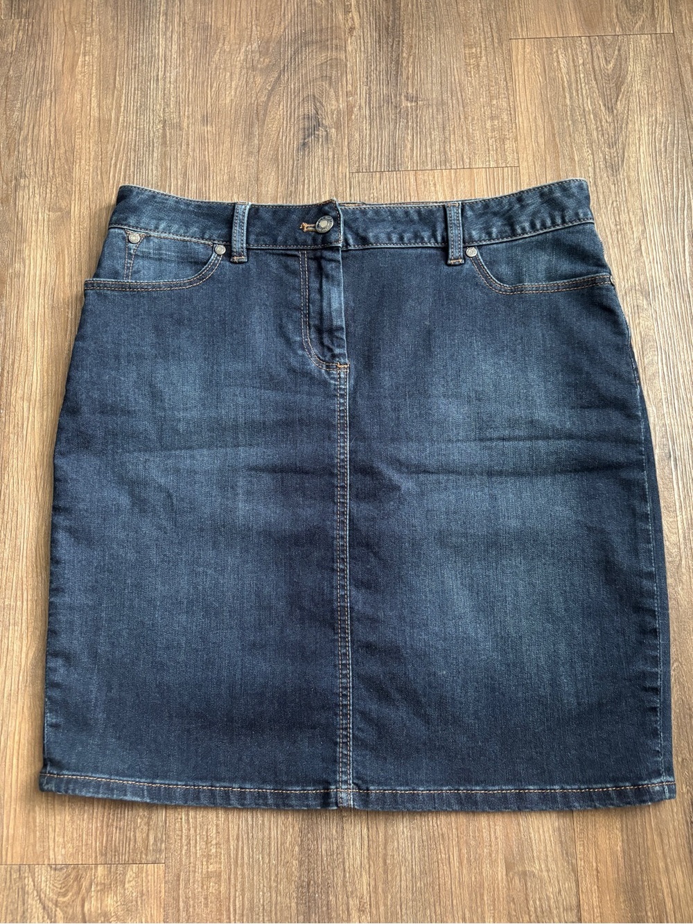 Talbots denim shirt dark wash size 8P